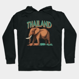 Thailand Elephant Travel Graphic Hoodie